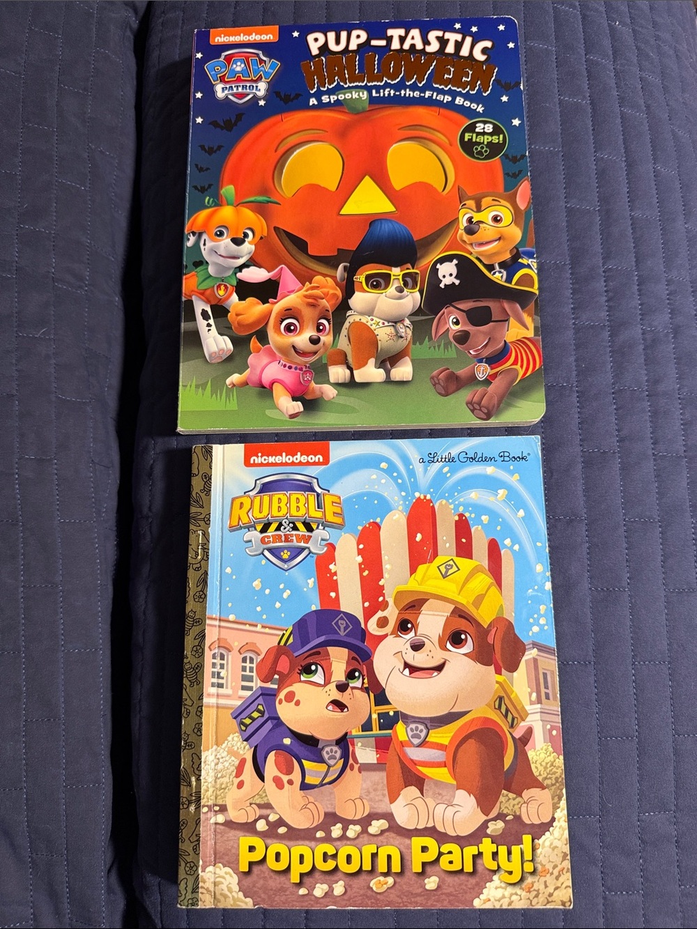 Nickelodeon Paw Patrol Halloween and Rubble Crew books